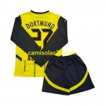 Camisolas de futebol Borussia Dortmund Karim Adeyemi 27 Criança Equipamento Principal 2024/25 Manga Comprida